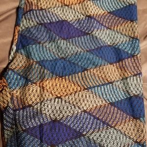 Blue, green, orange TC leggings